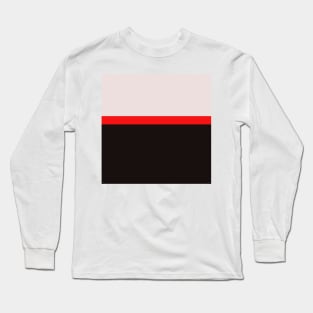 red black and pink minimalist abstract design Long Sleeve T-Shirt